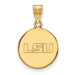 14ky Louisiana State University Medium Disc Pendant