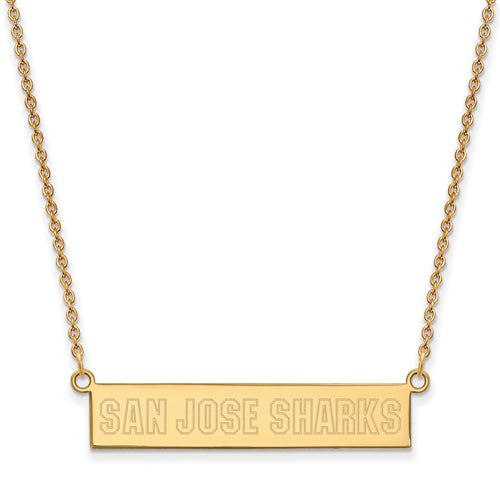 SS GP San Jose Sharks Small Bar Necklace