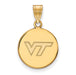 14ky Virginia Tech Medium VT Logo Disc Pendant