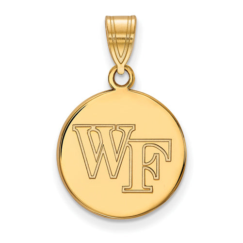 10ky Wake Forest University Medium WF Disc Pendant