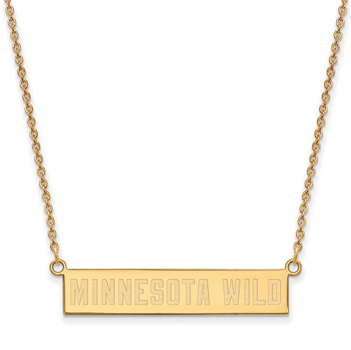 SS GP Minnesota Wild Small Bar Necklace