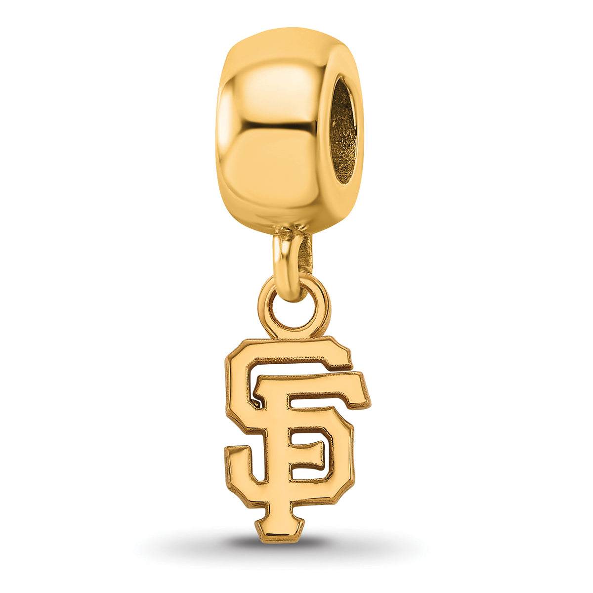 Sterling Silver Gold-plated MLB LogoArt San Francisco Giants Letters S —  Sports Jewelry Super Store