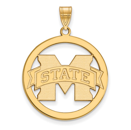 SS w/GP Mississippi State University XL Pendant in Circle