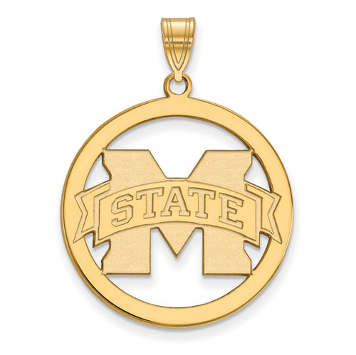 SS w/GP Mississippi State University XL Pendant in Circle