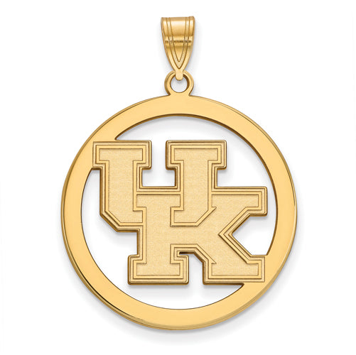 SS w/GP University of Kentucky L Pendant in Circle