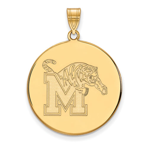 10ky University of Memphis XL Tigers Disc Pendant