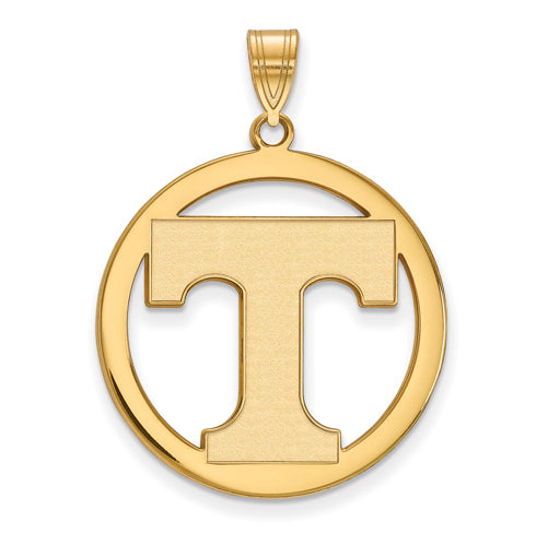 SS w/GP University of Tennessee XL Volunteers Pendant in Circle