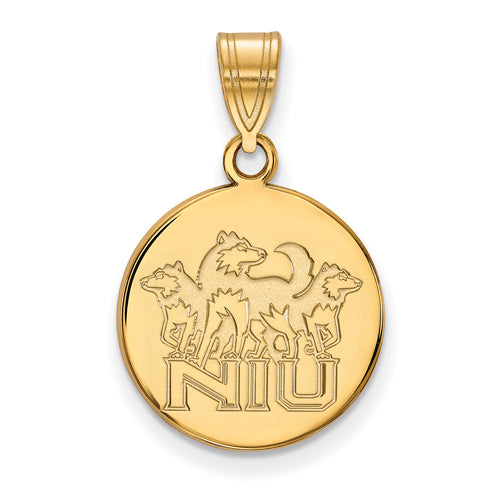 10ky Northern Illinois U Medium Huskies NIU Disc Pendant