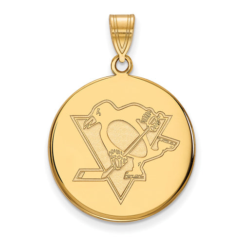 10ky NHL Pittsburgh Penguins Large Disc Pendant