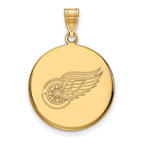 14ky NHL Detroit Red Wings Large Disc Pendant