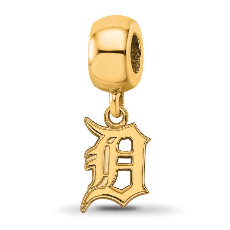 SS w/GP MLB LogoArt Detroit Tigers Letter D Small Dangle Bead
