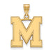 SS w/GP University of Memphis M Large Pendant