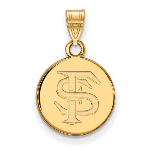 10ky Florida State University Small Disc FS Pendant