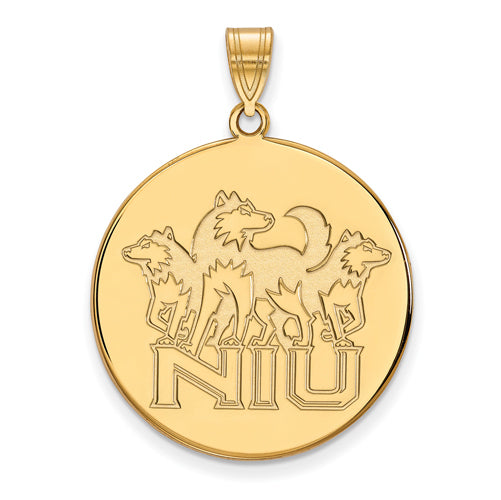 10ky Northern Illinois U XL Huskies NIU Disc Pendant