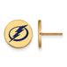SS w/GP NHL Tampa Bay Lightning Sm Enl Disc Earrings
