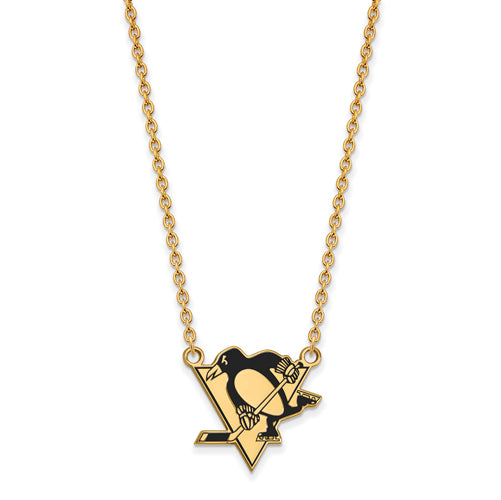 SS w/GP NHL Pittsburgh Penguins Lg Enl Pend w/Necklace