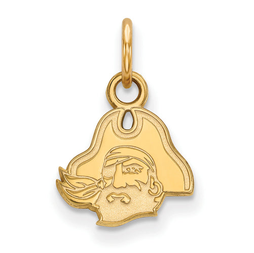 14ky East Carolina University XS Pirate Head Pendant