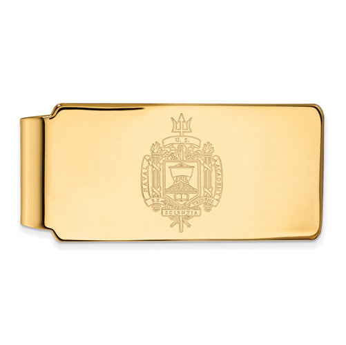 14ky Navy Money Clip Crest