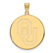 14ky University of Oklahoma XL Disc Pendant