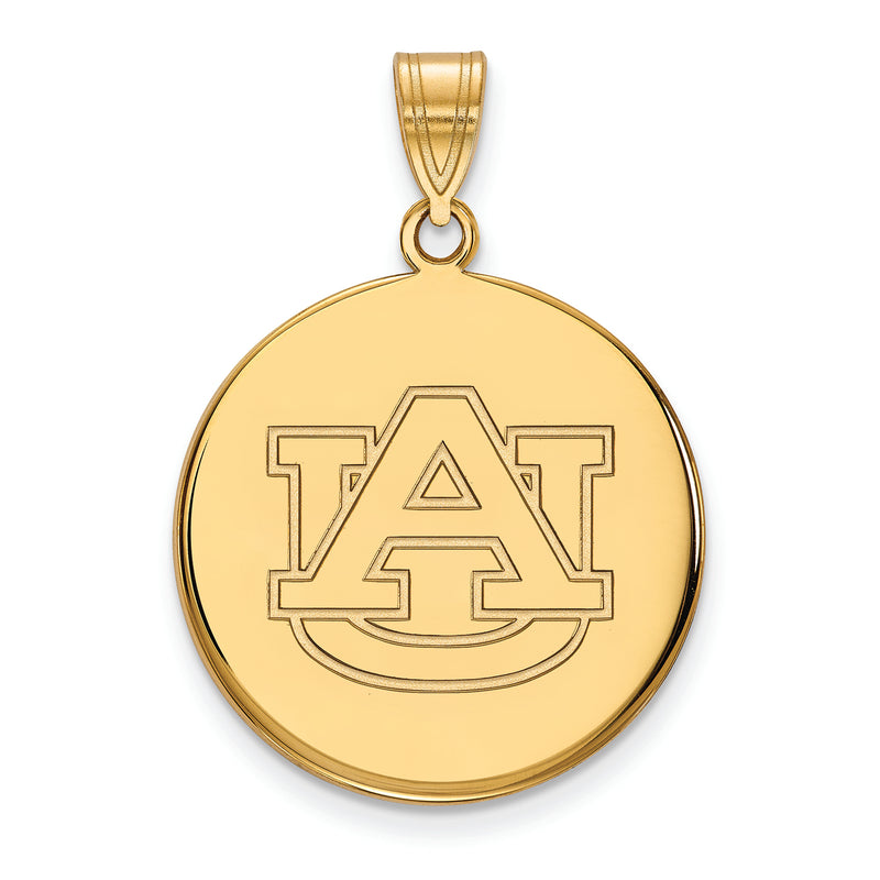 10ky Auburn University Large Disc Pendant