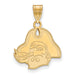 SS w/GP East Carolina University Medium Pirate Head Pendant