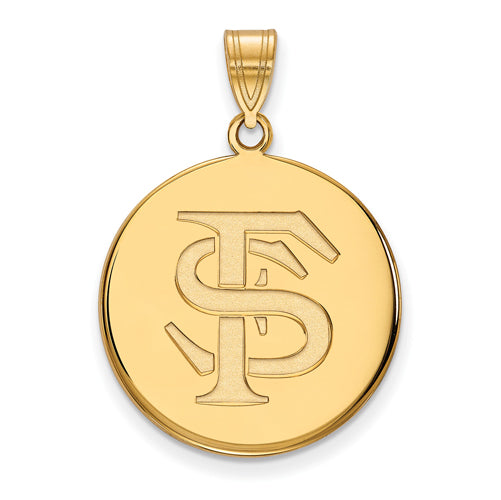 SS w/GP Florida State University Large Disc FS Pendant
