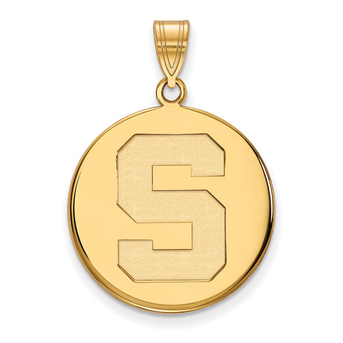 10ky Michigan State University Large Disc Pendant