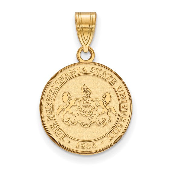 14ky LogoArt Penn State University Medium Crest Pendant