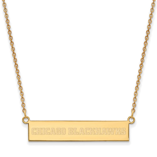 SS GP Chicago Blackhawks Small Bar Necklace