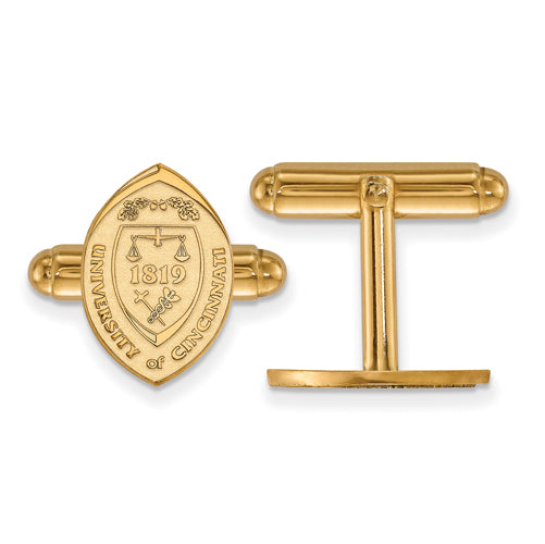 SS w/GP University of Cincinnati Crest Cuff Links