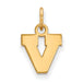 SS w/GP University of Virginia XS V Logo Pendant