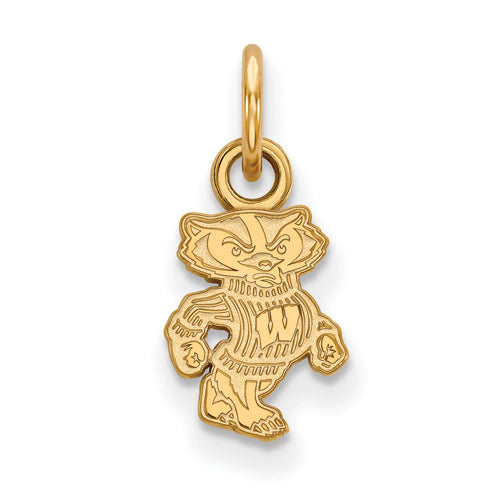 14ky University of Wisconsin XS Bucky Pendant