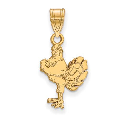 SS w/GP Virginia Tech Medium HokieBird Pendant