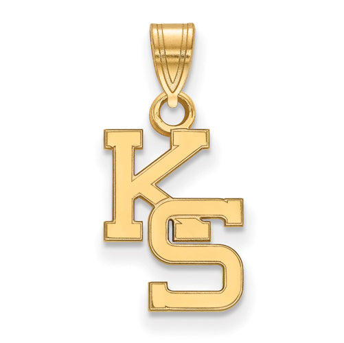 SS w/GP Kansas State University Small KS Pendant