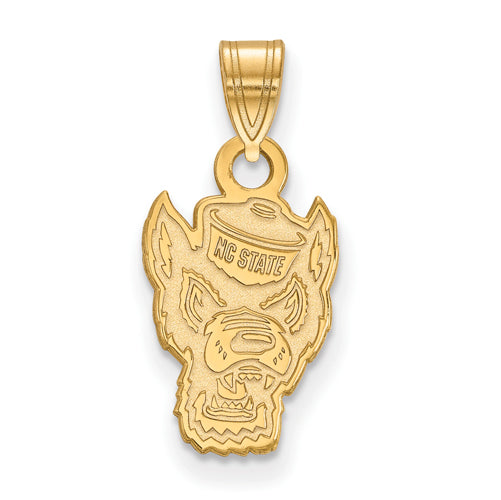 SS w/GP North Carolina State University Small Wolfpack Pendant