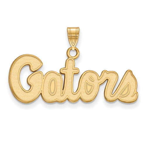 SS w/GP University of Florida Small "GATORS" Pendant