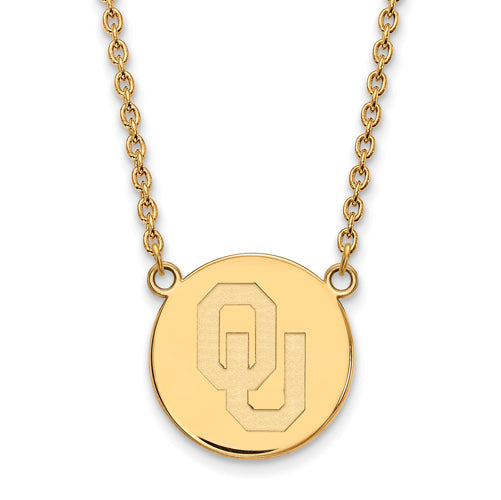 SS w/GP Oklahoma Large Disc w/Necklace