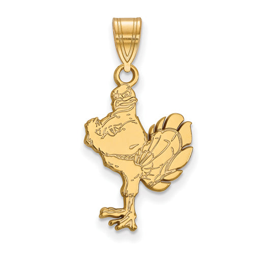 SS w/GP Virginia Tech Large HokieBird Pendant