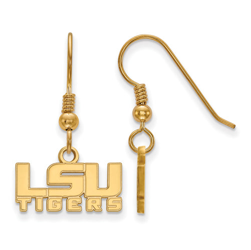 SS w/GP Louisiana State University XS Dangle Earrings
