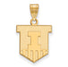 SS w/GP University of Illinois Medium Victory Badge Pendant