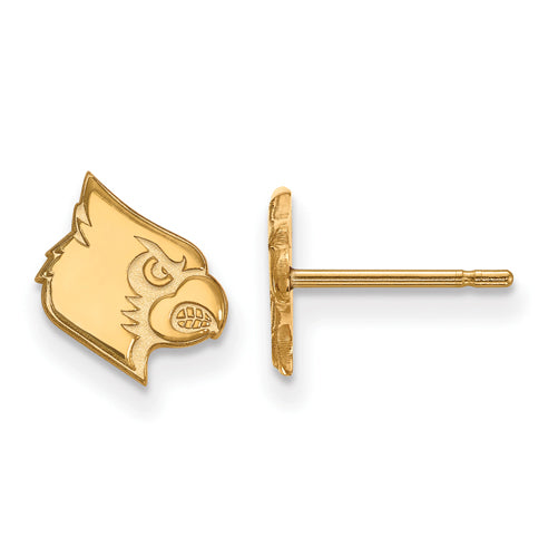 SS w/GP University of Louisville XS Cardinal Post Earrings