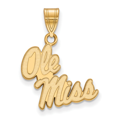 10ky University  of Mississippi Medium Script Ole Miss Pendant