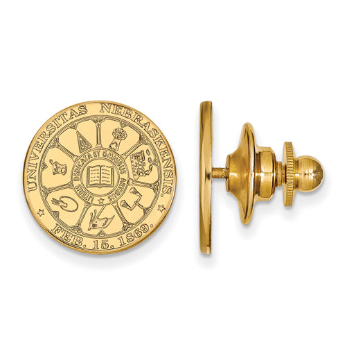 14ky University of Nebraska Crest Lapel Pin