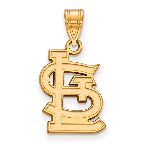 14ky MLB  St. Louis Cardinals Medium Cap Logo Pendant