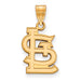 14ky MLB  St. Louis Cardinals Medium Cap Logo Pendant