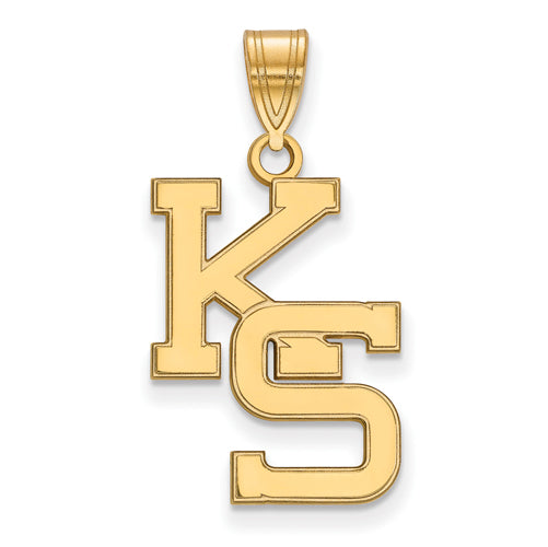 SS w/GP Kansas State University Large KS Pendant