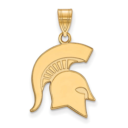 14ky Michigan State University Large Spartans Pendant