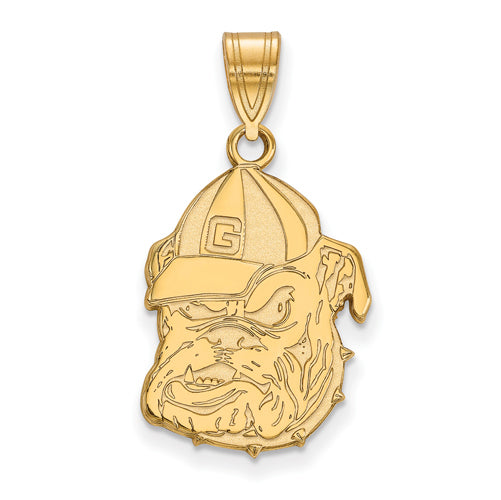 10ky University of Georgia Large Bulldog Pendant