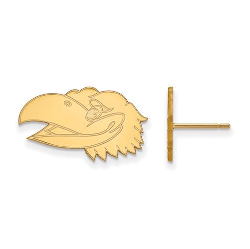 14ky University of Kansas Small Post Head Earrings