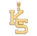 14ky Kansas State University XL KS Letters Pendant
